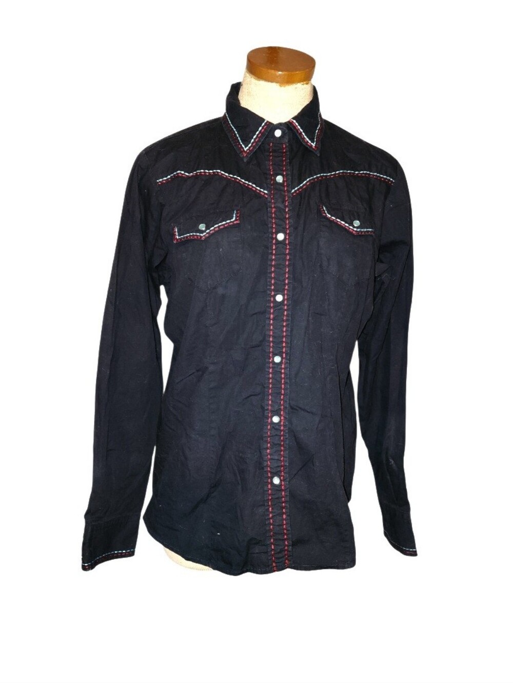 Sherry Cervi X RU Pearl Snap Top Womens XL